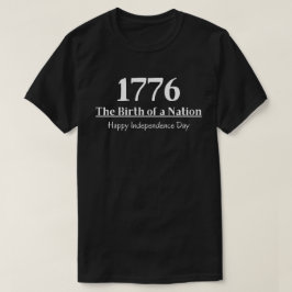 1776 Nation Independence day födelse T Shirt