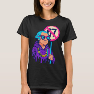 1776 Över 67 Roligt Meme George Washington Drip T Shirt