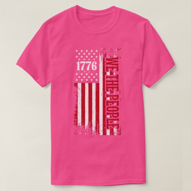1776 Patriot Day Vi, folket T Shirt (Design framsida)