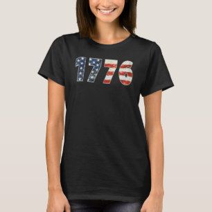 1776 Patriotic American Flagga T Shirt