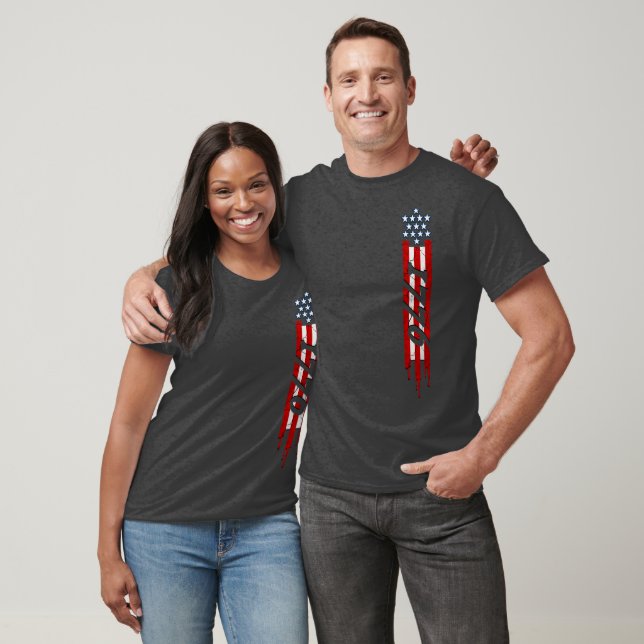 1776 Patriotic Cutout T Shirt (Unisex)