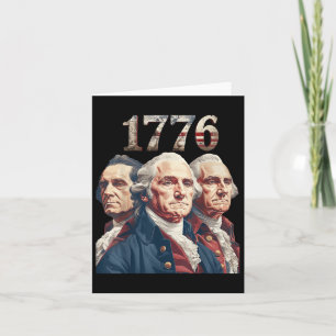 1776 Patriotic Founding fathers historiska konst T Kort