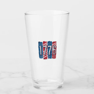 1776 Patriotiska Fyrverkerier Vintage Vektor Desig Glaskopp