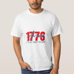 1776 Patriotiskt Amerikanskt Arv Basebollkeps T Shirt