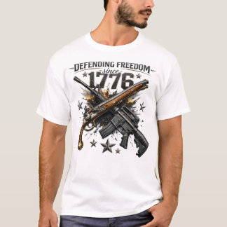 1776 Patriotiskt Frihet Americana Grafisk T Shirt