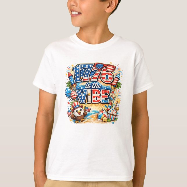 1776 stämning t shirt (Framsida)
