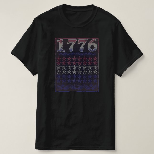 1776 Stjärnor T-Shirt (Design framsida)