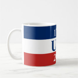 1776 USA 2026 Red White and Blue Patriotic Kaffemugg