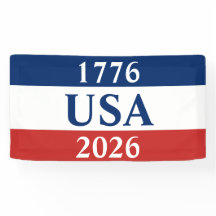 1776 USA 2026 Röd Vit och Blå Patriotisk