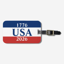 1776 USA 2026 Röda Vita och Blå Patriotisk
