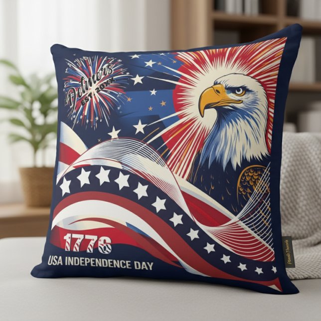 1776 USA Independence day Kudde (Freedom’s finest home accent.)