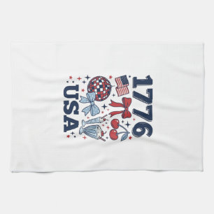 1776 USA Patriotisk Kokett Vektor Design_1 Kökshandduk