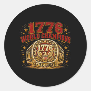 1776 World Sport Stilar Sport Stilar Ring Runt Klistermärke