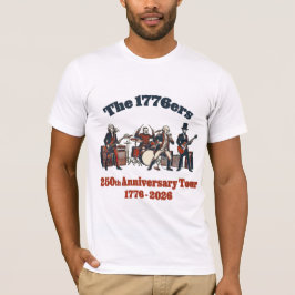 1776ers 250-årsjubileumsturné Roligt Patriotiskt T Shirt