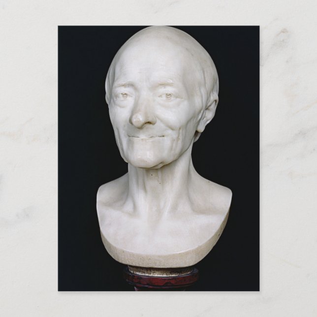 1778, Bust of Voltaire utan hans vinter Vykort (Framsida)