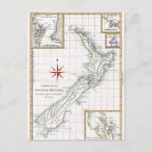 1787 Nya Zeeland Karta Vykort
