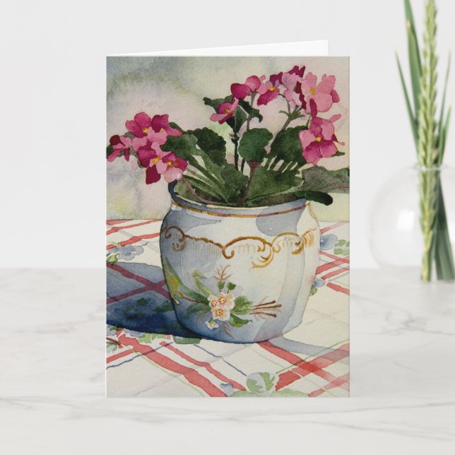 1790 Afrikas våld i Blue Pot Mors dag Card Kort (Framsida)