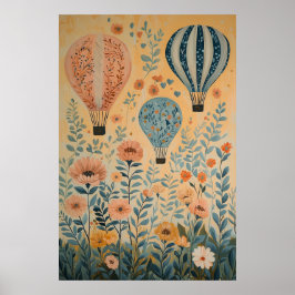 1790 Flytande Luftballonger Poster