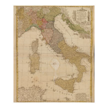 1790 Karta i Italien
