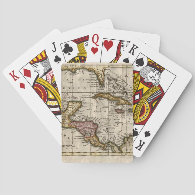 1790 Karta i Västern av Dilly och Robinson Spelkort (Baksidan)