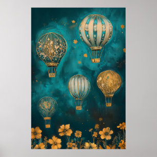 1791 Flytande Luftballonger Poster