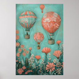 1792 Flytande Luftballonger Poster