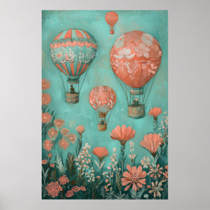 1792 Flytande Luftballonger Poster