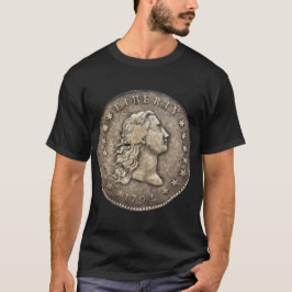 1794 Flytande Hårdollar T-Shirt i Silver