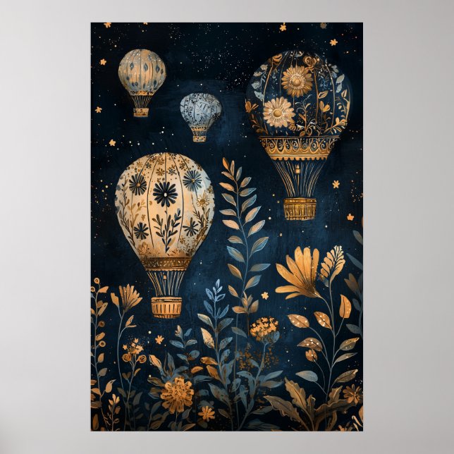 1795 Flytande Luftballonger Poster (Framsidan)