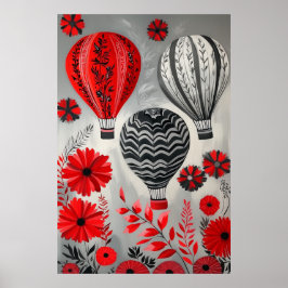 1796 Flytande Luftballonger Poster