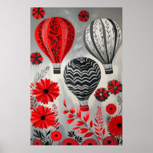 1796 Flytande Luftballonger Poster