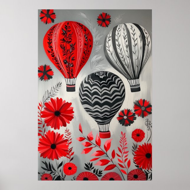 1796 Flytande Luftballonger Poster (Framsidan)