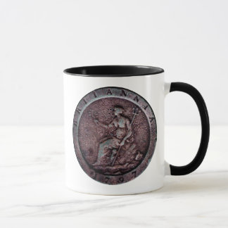 1797 brittiska "cartwheel" encentmyntmugg mugg
