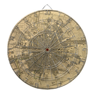 1797 Karta i Dublin Irland Darttavla