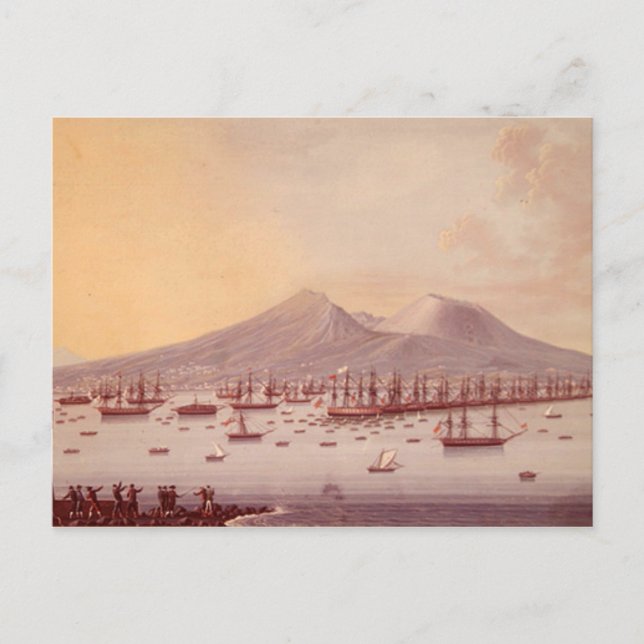 1798 års Neapelbukt Vykort (Framsida)