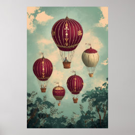 1798 Flytande Luftballonger Poster