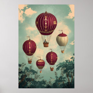 1798 Flytande Luftballonger Poster