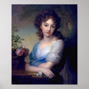 1799 - Porträtt av Elena Alexandrovna Naryshkina Poster