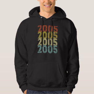 17 Åldersdag Vintage 2005 17:e födelsedagen Hoodie