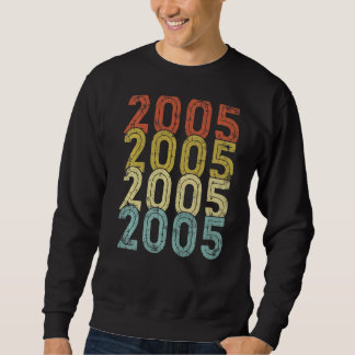 17 Åldersdag Vintage 2005 17:e födelsedagen Lång Ärmad Tröja