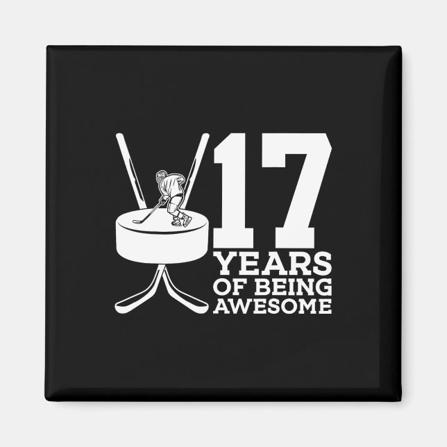 17 ÅR EFTER ATT HA VARIT FANTASTISK ICE HOCKEY 17  MAGNET (Framsidan)