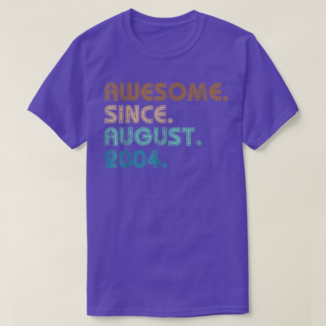 17 år gammal fjol Fantastisk sedan augusti 2005 17 T Shirt (Design framsida)