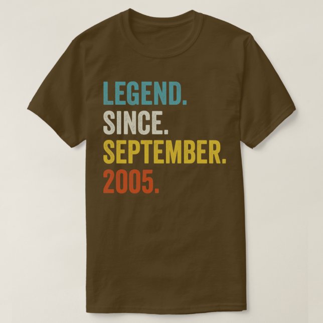 17 år gammal förklaring sedan september 2005 17:e  t shirt (Design framsida)