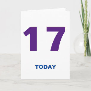 17 år gammal i dag födelsedag 17 kort