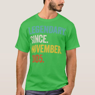 17 år gammal legendary sedan november 2005 17th Bi T Shirt