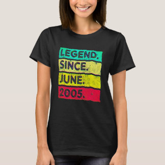 17 år gammal vintaglegend sedan juni 2005 17-årsda t shirt