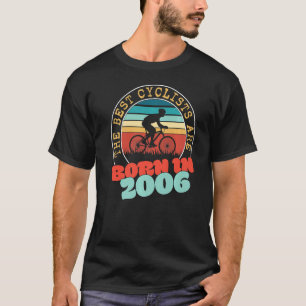 17-årig cyklist född 2006 17:e födelsedagscykel t shirt