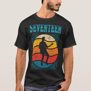 17-åriga 17:e födelsedagspojken Guitar Player Guit T Shirt