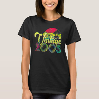 17-åriga pojkar flickor vintage 2005 retro 17-års  t shirt