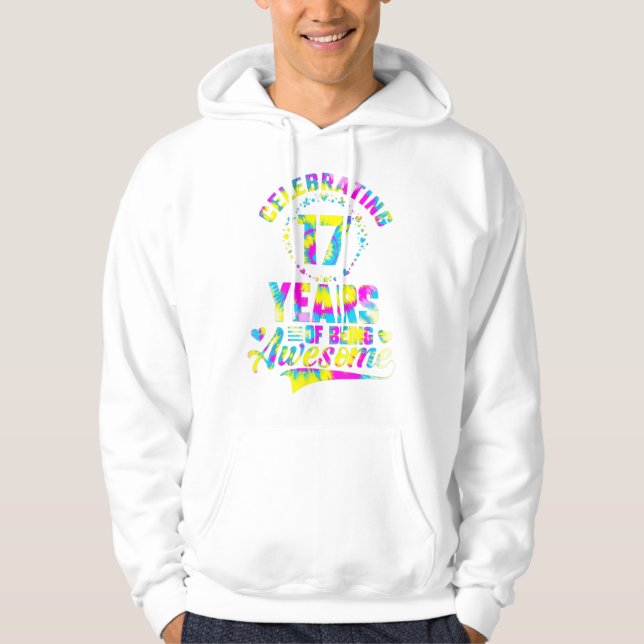 17 års ålder i Fantastisk 17 år Hoodie (Framsida)